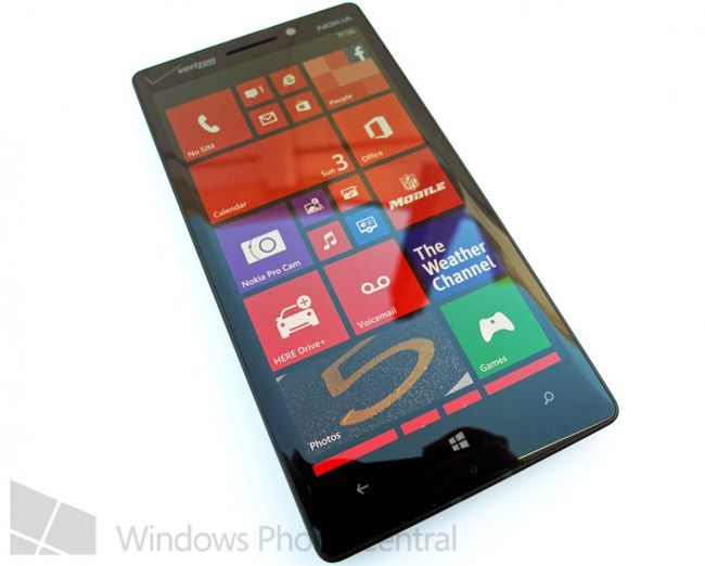 Nokia Lumia 929 frontal.