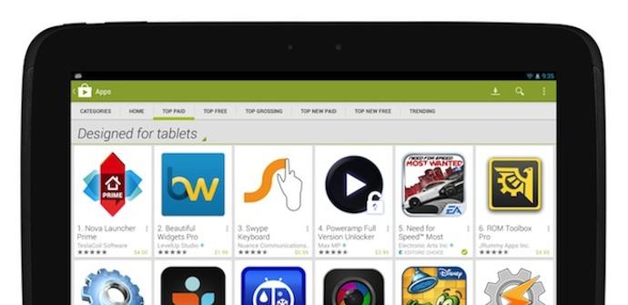 apps diseñadas para tablets google play