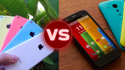 comparativa moto g iphone 5c