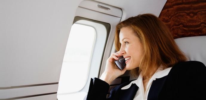 dispositivos moviles avion
