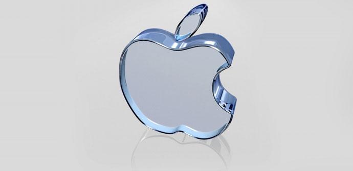 Logo de Apple de cristal