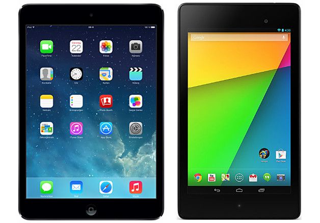 iPad Air y Nexus 7.