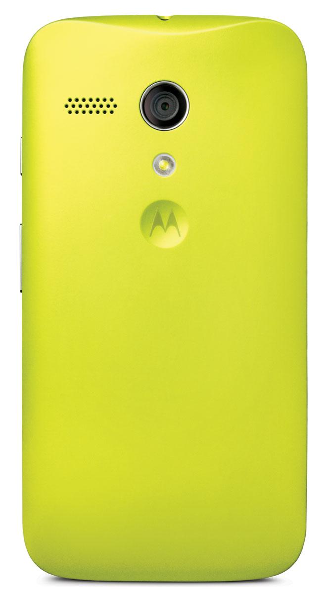 Motorola Moto G en color amarillo vis trasera