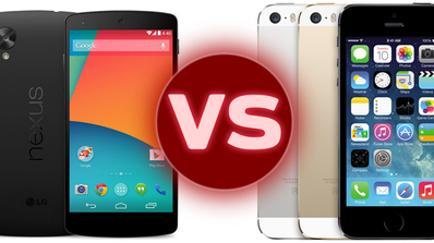 nexus 5 vs iphone 5s