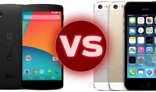 nexus 5 vs iphone 5s