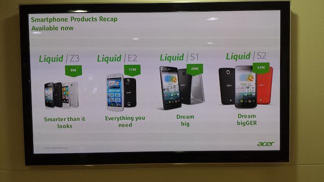 Acer Liquid precios