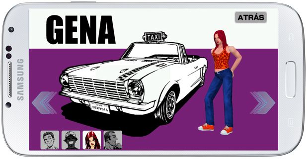 Selección de personaje en Crazy Taxi