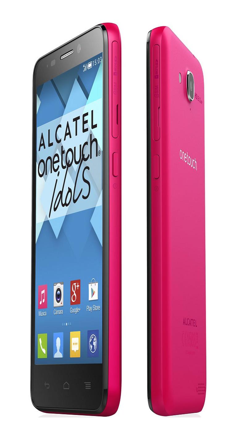 Alcatel Idol S en color rosa