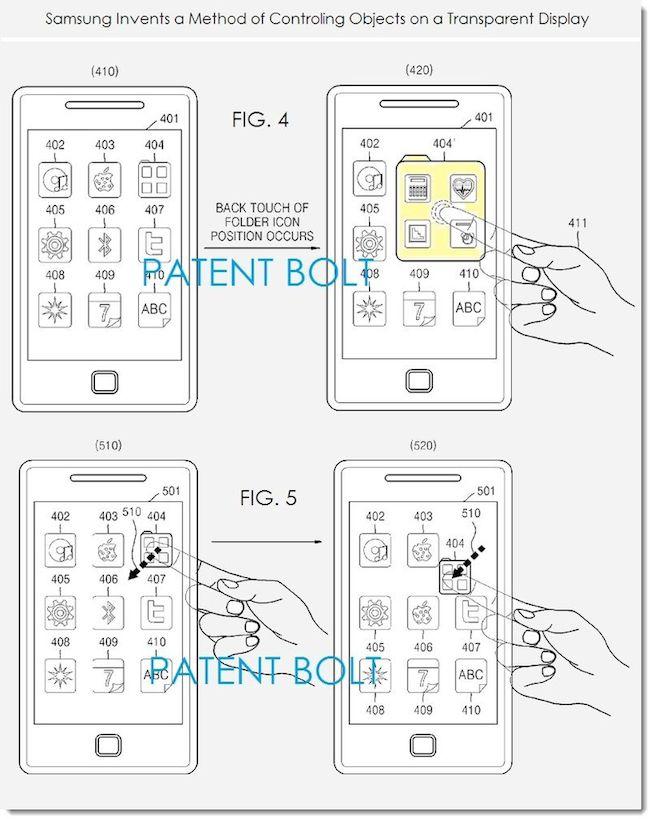 patente samsung pantalla transparente