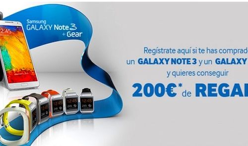promo samsung note 3 y gear