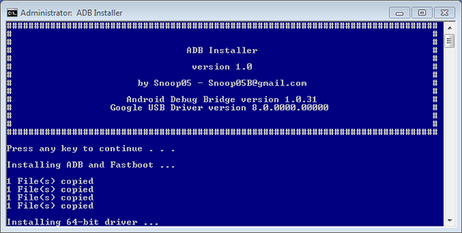 Instalador ADB