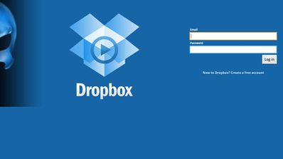 Dropbox con calavera