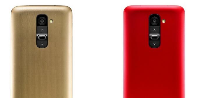 LG G2 oro y rojo