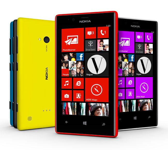 Nokia Lumia 710 en color rojo, amarillo y negro