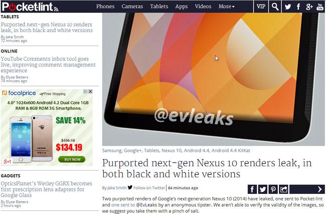 Nuevo Nexus 10 falso