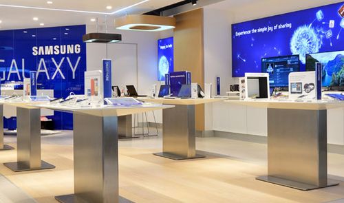 Samsung tienda vacia