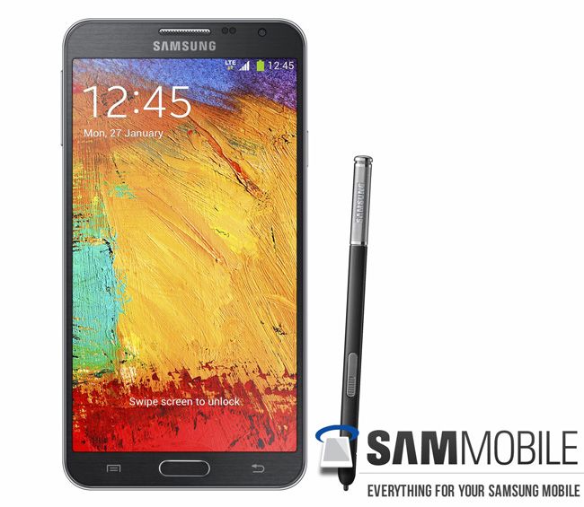 Frontal del Samsung Galaxy Note 3 Neo