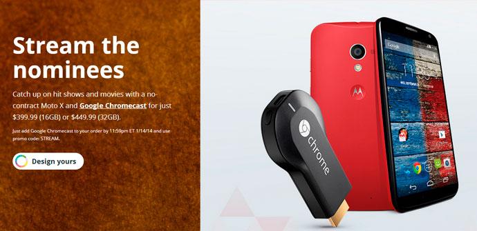 Motorola regala el Chromecast con Moto X en Estados Unidos
