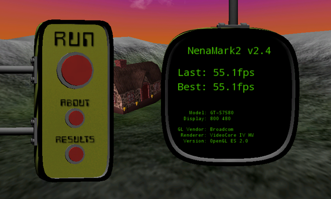 Benchmark NenaMark Samsung Galaxy Trend Plus