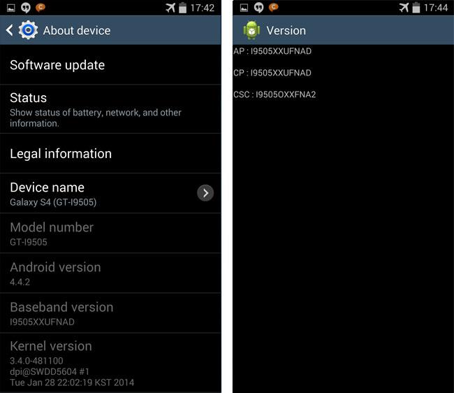 Android 4.4 KitKat en el Samsung Galaxy S4