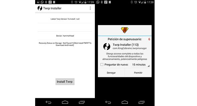 cuerpo menu recovery android app