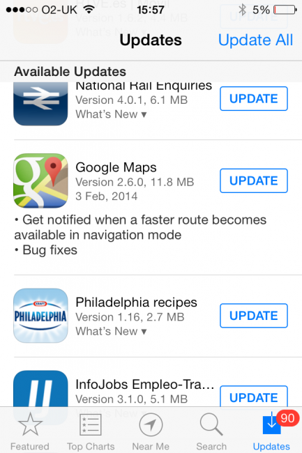 google maps actualizacion