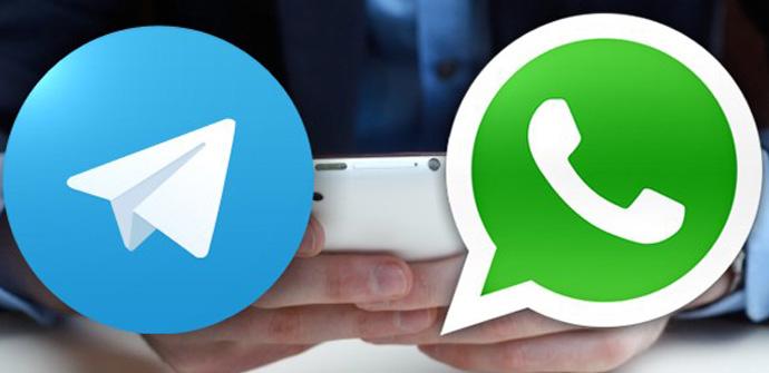 Logos de telegram y whatsapp