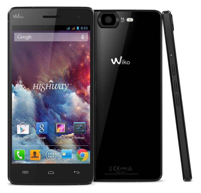 Wiko Highway vista frontal, trasera y lateral