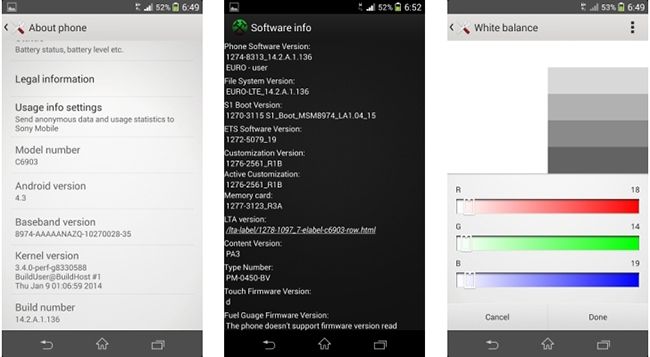 Sony Xperia Z1 Actualización filtrada