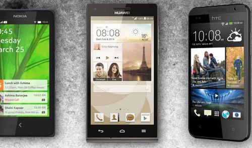 Nokia X+, Huawei Ascend G6 y HTC Desire 610