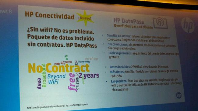 Bono de datos gratis con los productos de HP