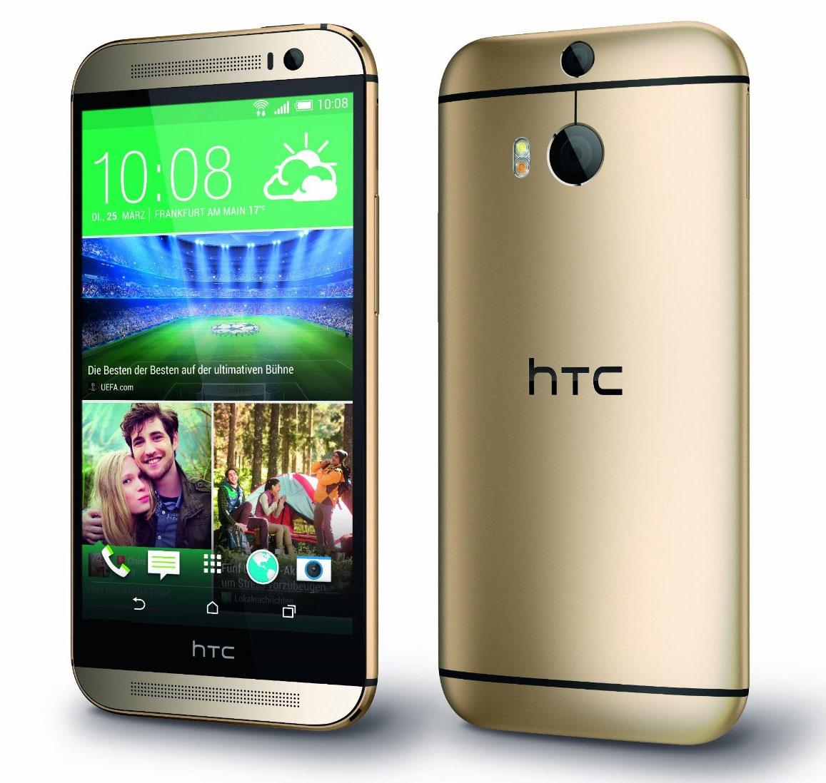 HTC One M8 en color dorado