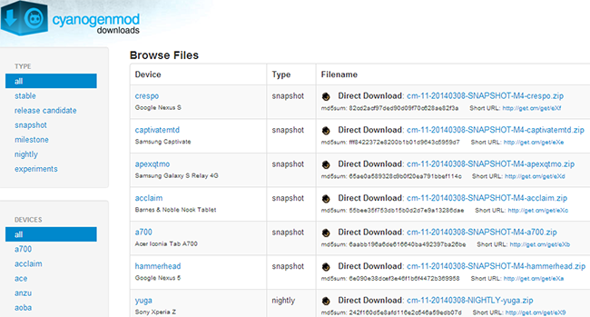 CyanogenMod 11 Milestone 4