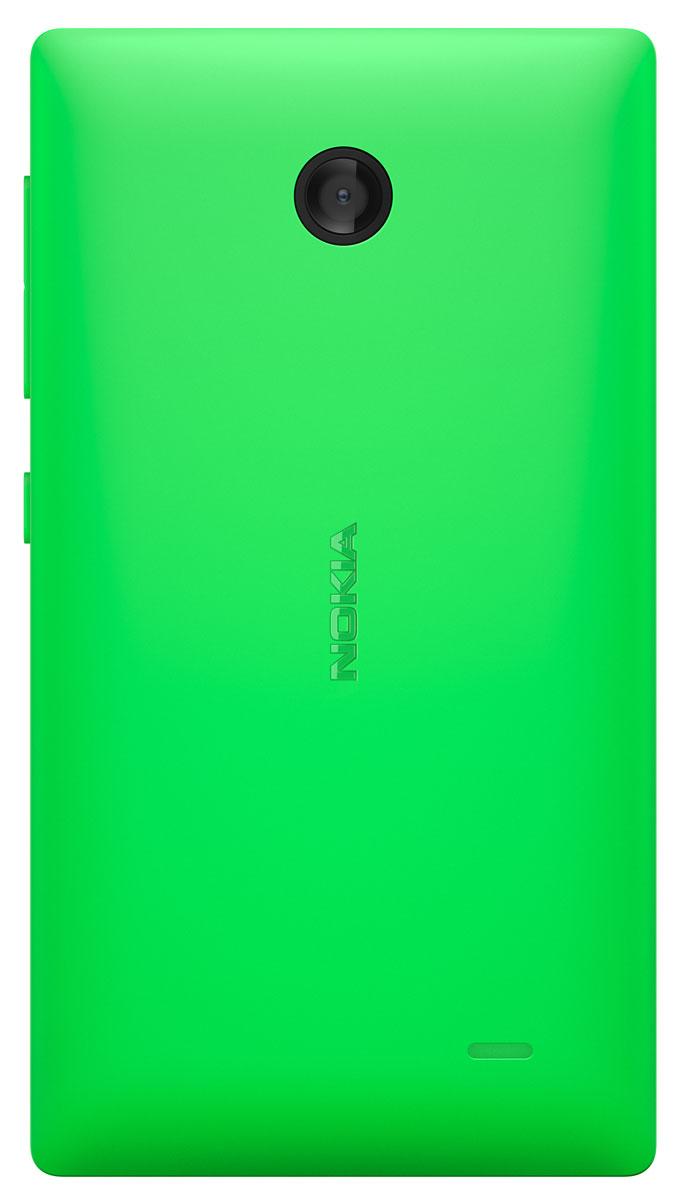 Nokia X en color verde vista trasera