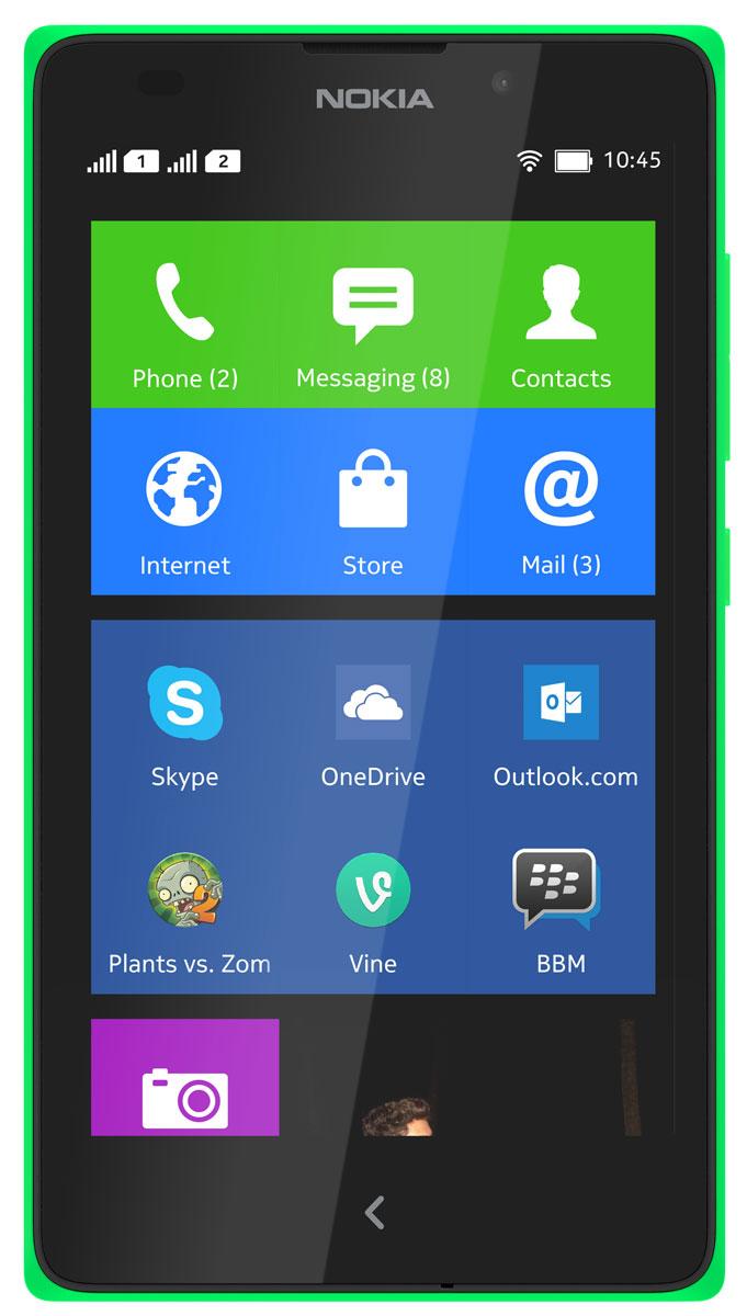 Nokia XL de color verde