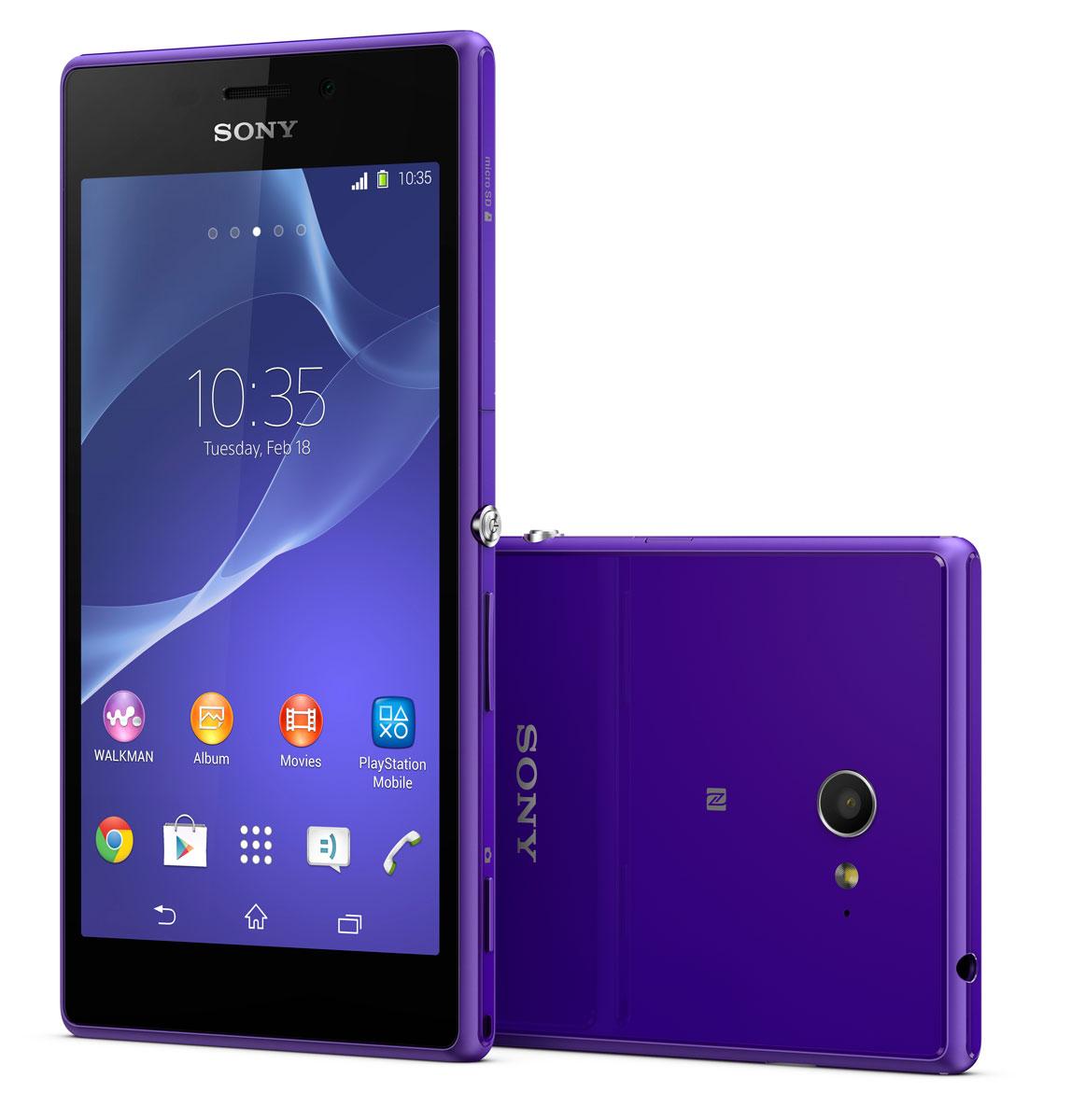 Sony Xperia M2 en color violeta