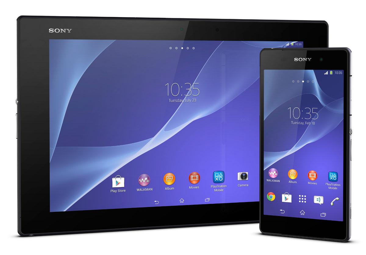 Sony Xperia Tablet Z con el Xperia Z2