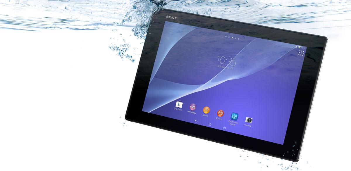 Sony Xperia Tablet Z debajo del agua