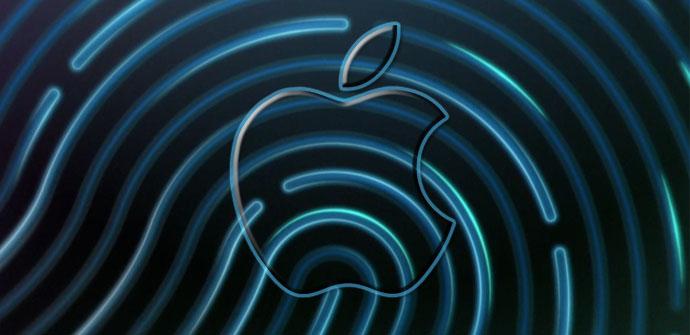Huella con logo de Apple