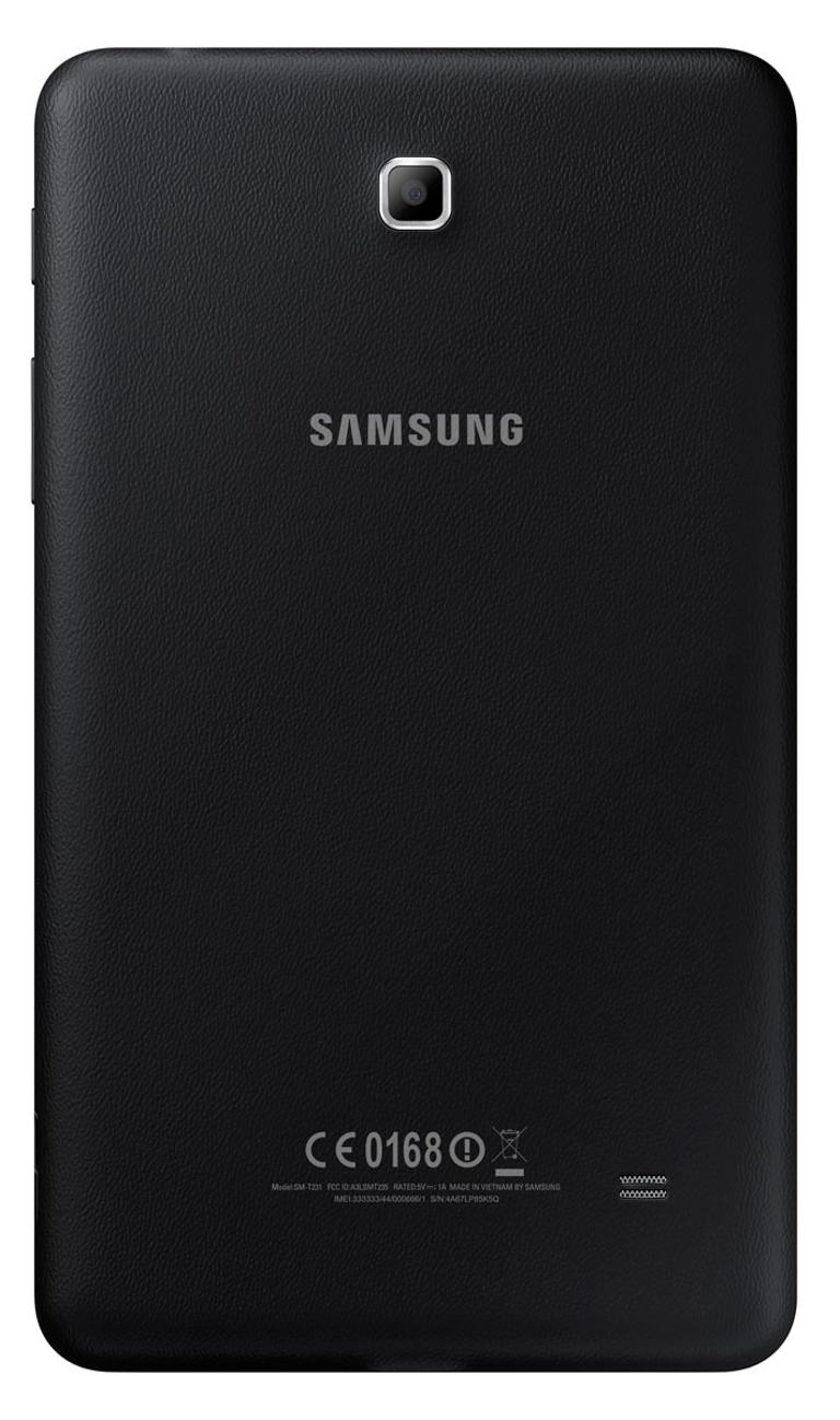 Samsung Galaxy Tab4 7.0 en negro vista por detrás