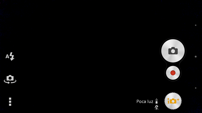 Interfaz de la cámara del Sony Xperia Z2