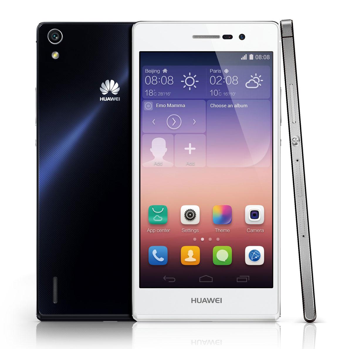 Huawei Ascend P7 en color blanco y negro
