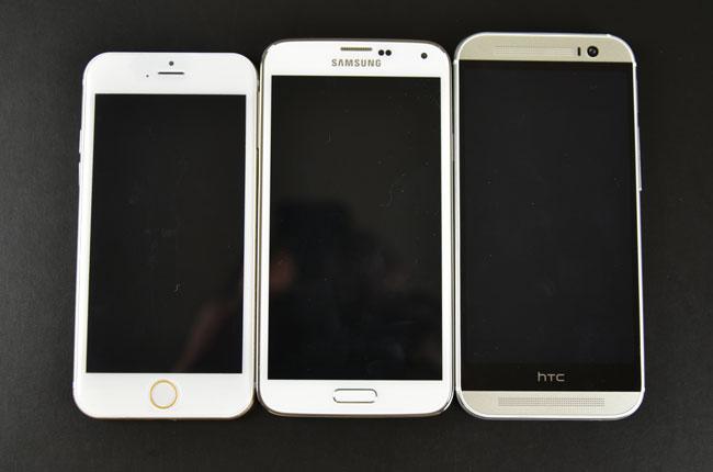iPhone 6 frente a Samsung Galaxy S5