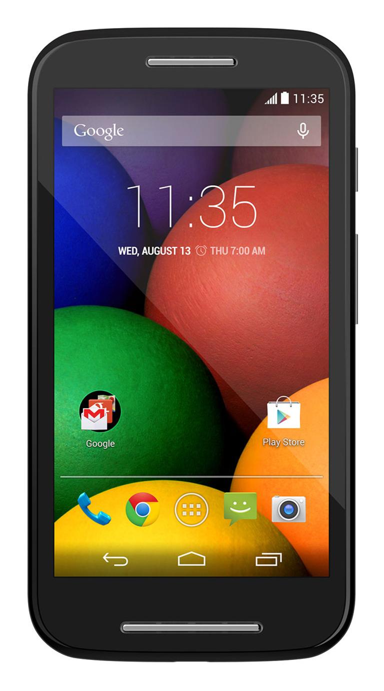 Motorola Moto E en color negro
