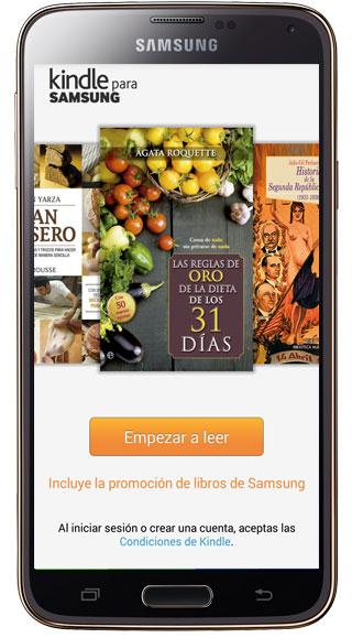 Inicio Kindle para Samsung