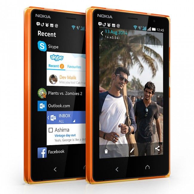 Nokia X2 en color naranja