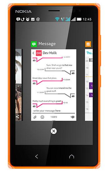 Multitarea en Nokia X2
