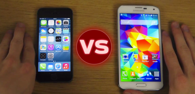 apertura iphone 5s galaxy s5
