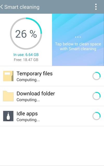 LG G3 smart cleaning