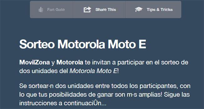 Concurso Motorola Moto E